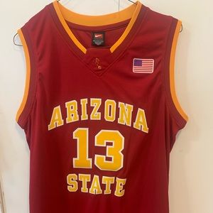 Arizona State basketball jersey, large. James Harden, home maroon color